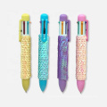 6 in 1 multicolor sequin retractable glitter ballpoint pens for office school supplies students children gift